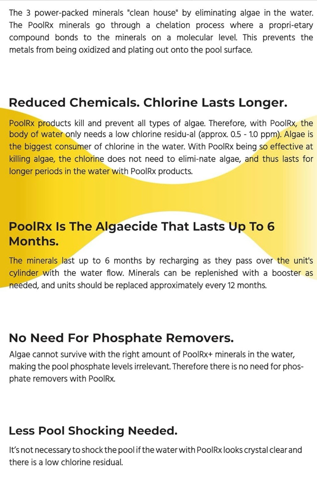 Pool-R-X+ Black White - Treats 20k-30k Gallons Pool Care - NEW Sealed