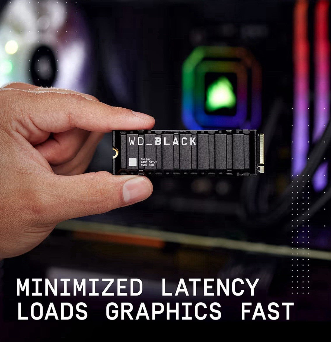 NEW Western Digital WD BLACK 2TB SN850 with HEATSINK M.2 NVMe (Sealed)