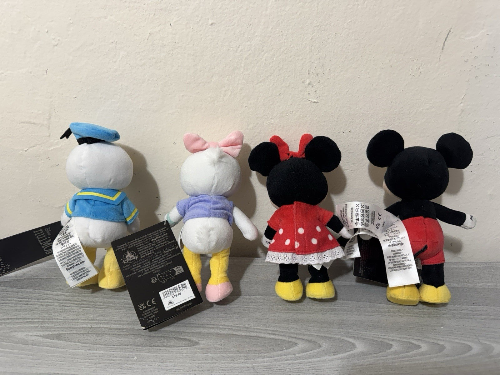 Disney nuiMOs Mickey & Minnie Mouse, Donald & Daisy Poseable Plush