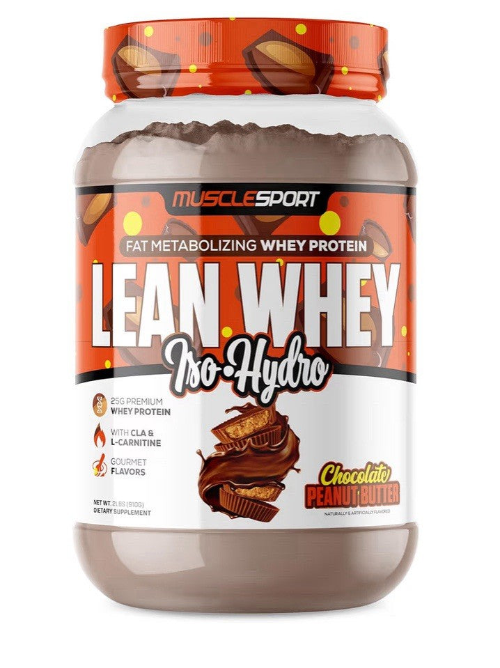 Lean Whey, Iso-Hydro, Chocolate Peanut Butter, LOT OF 2 (4lbs Total)