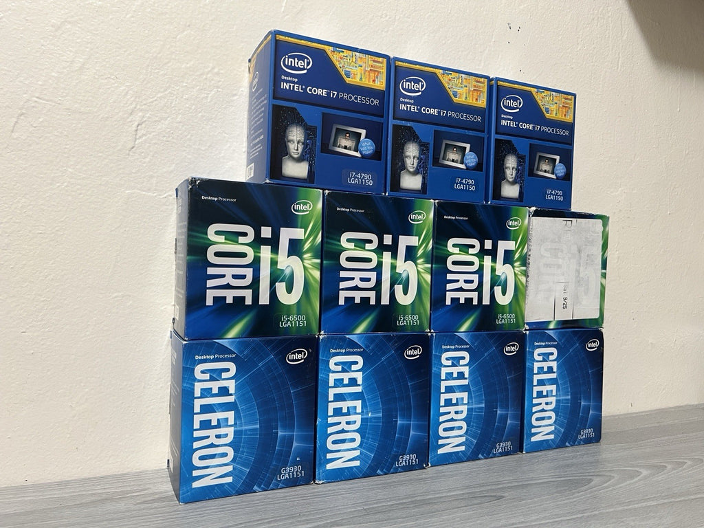 LOT OF 11 Intel Core CPUs Intel i5 6500, Celeron G3930, i7 4790