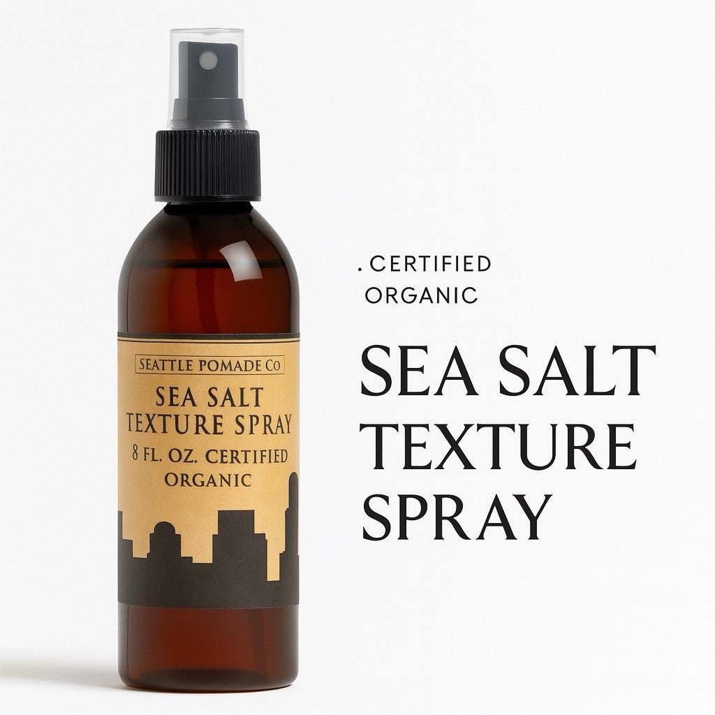 Natural Sea Salt Spray For Textured Hair 8 Fl.oz with Sea Salt USDA Organic