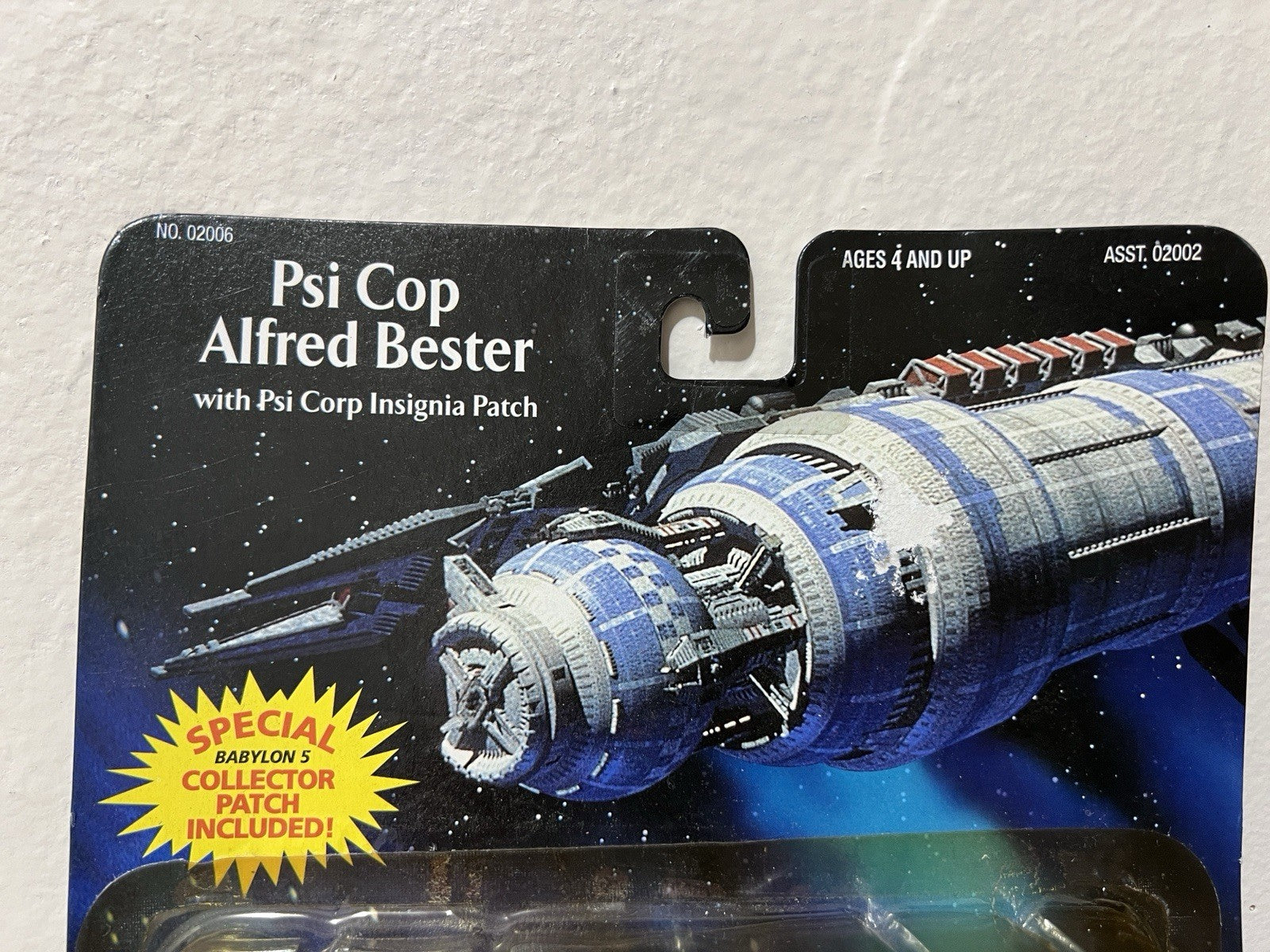 BABYLON 5 PSI COP ALFRED BESTER ACTION FIGURE FACTORY SEALED with Psi Corp Patch