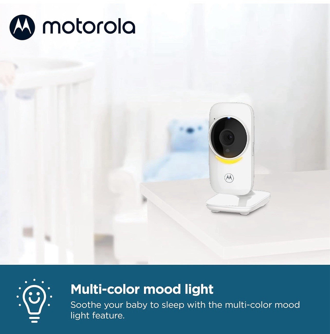 Motorola VM482ANXL Video Baby Monitor W/Camera & Mood Light, Wireless