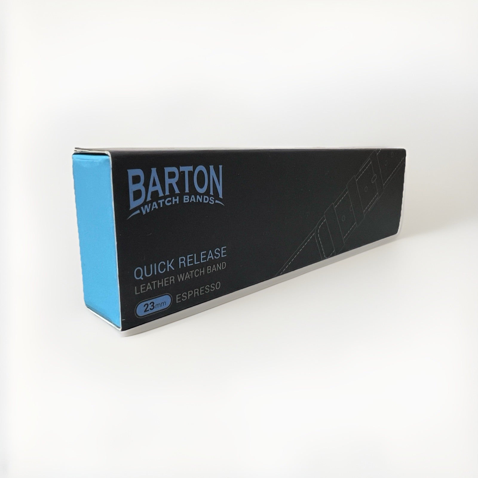 Barton Quick Release Espresso Leather Watch Band Strap 20mm Top Grain