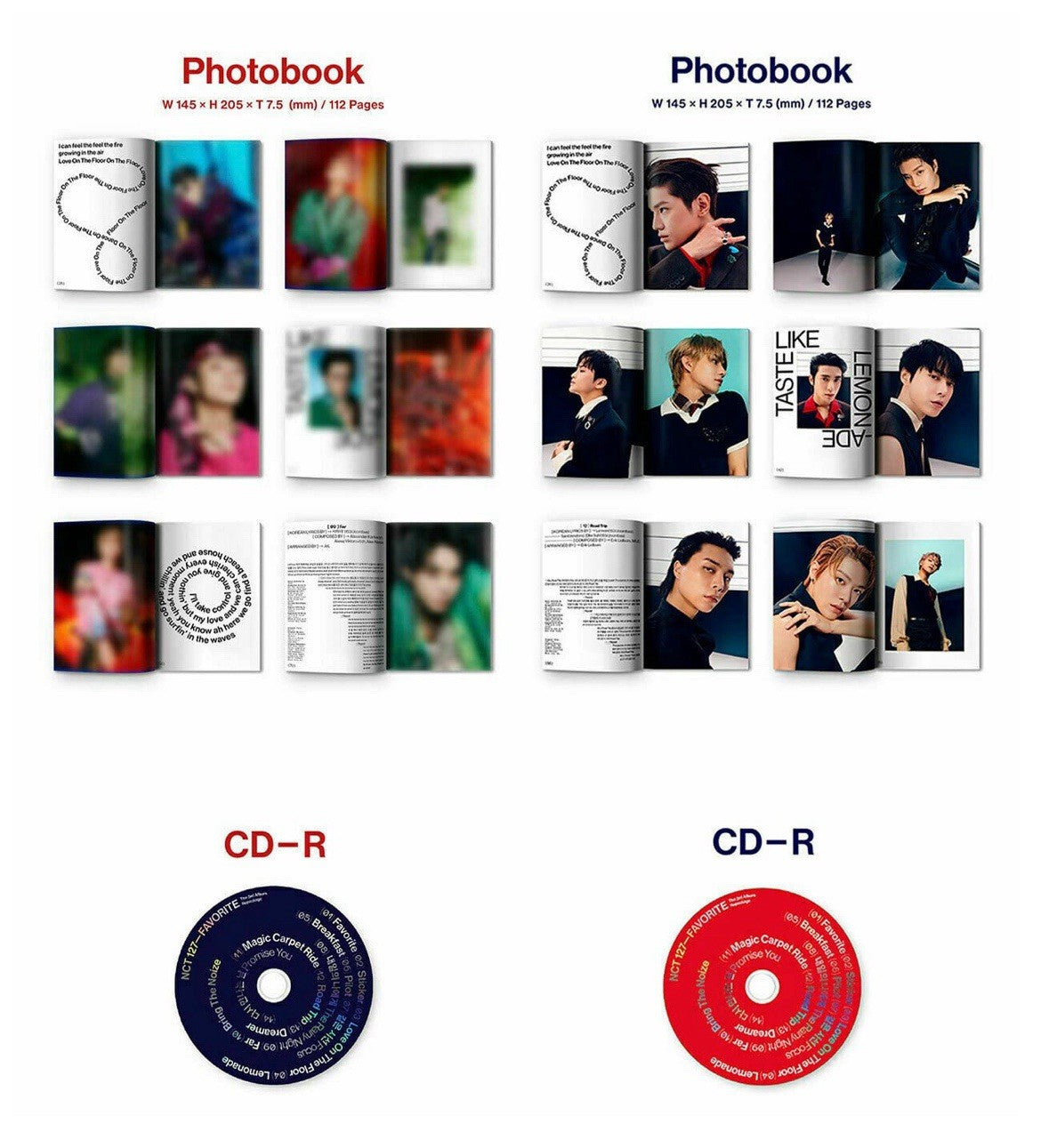 NCT 127 FAVORITE 3rd Repackage Album ( CATHARSIS + CLASSIC ) 2 Ver SET. 2ea CD