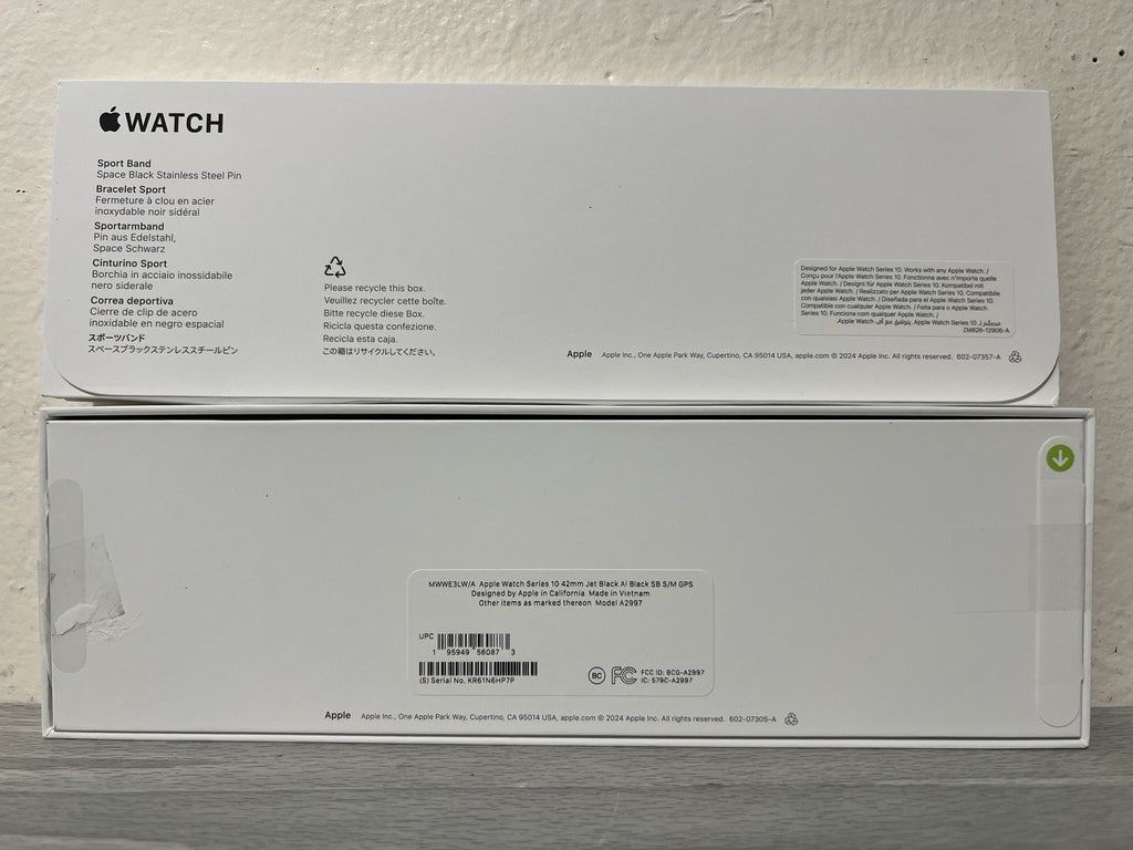 Apple Watch Series 10 Jet Black Band S/M 42mm (OPEN BOX)