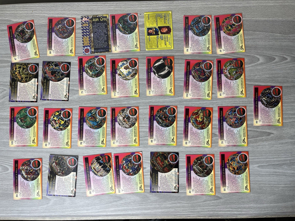 1994 Flair Marvel Cards Rare Collectible Lot - 29 Cards