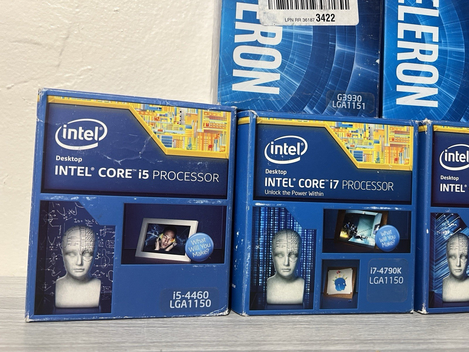 LOT OF 11 Intel Core CPUs - i5 6500, Celeron G3930, i5-4460, i7-4790k, G1840