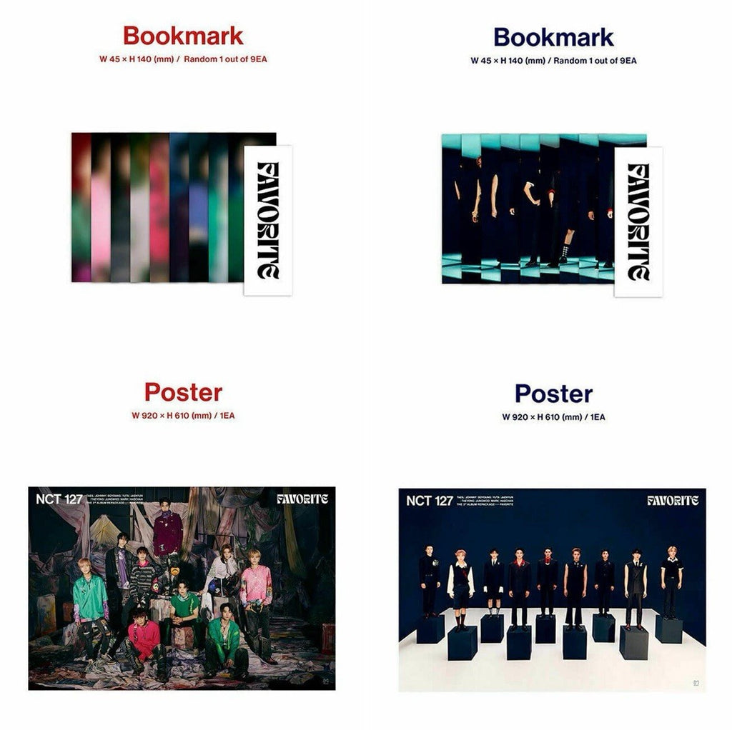 NCT 127 FAVORITE 3rd Repackage Album ( CATHARSIS + CLASSIC ) 2 Ver SET. 2ea CD
