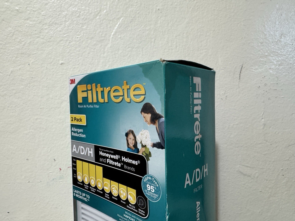 Filtrete A/D/H Allergen Reduction HEPA Air Purifier Replacement Filter, 2 Pack
