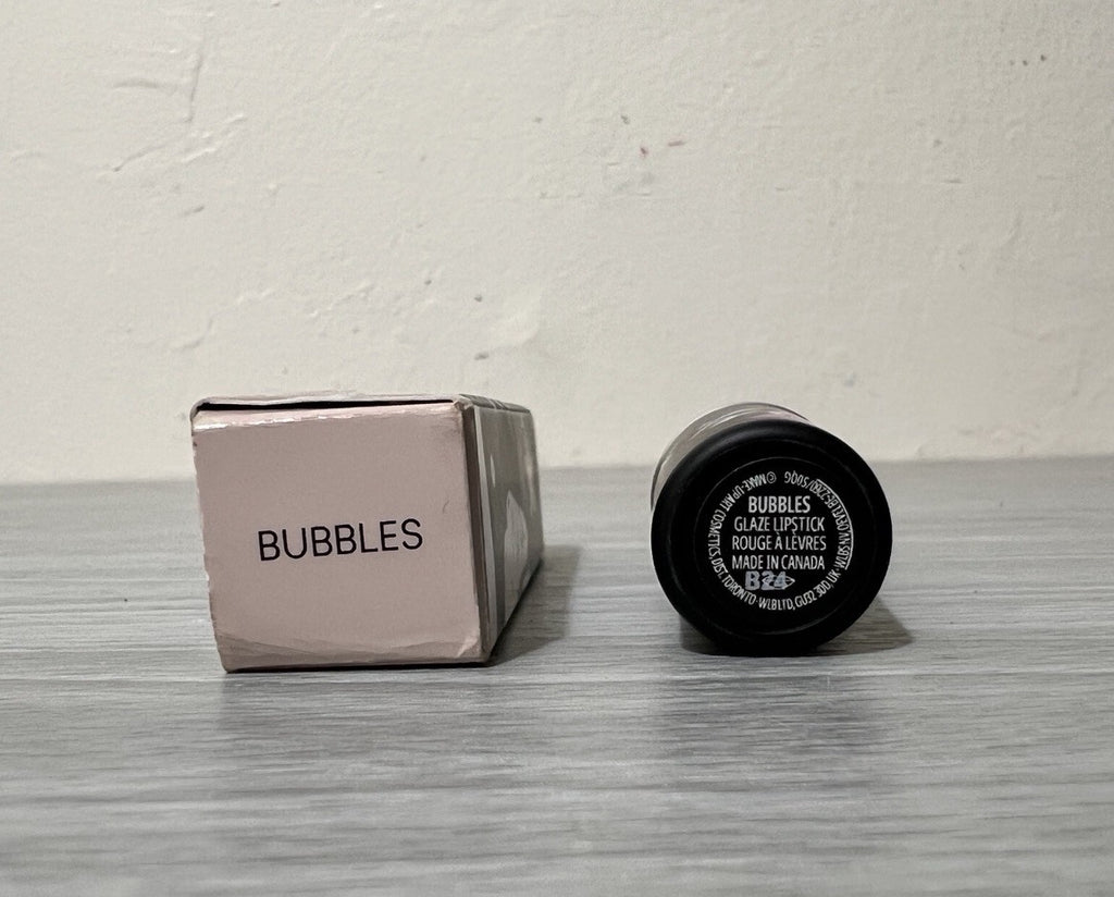 MAC GLAZE LIPSTICK - BUBBLES - BNIB - 40TH ANNIVERSARY BRING BACK