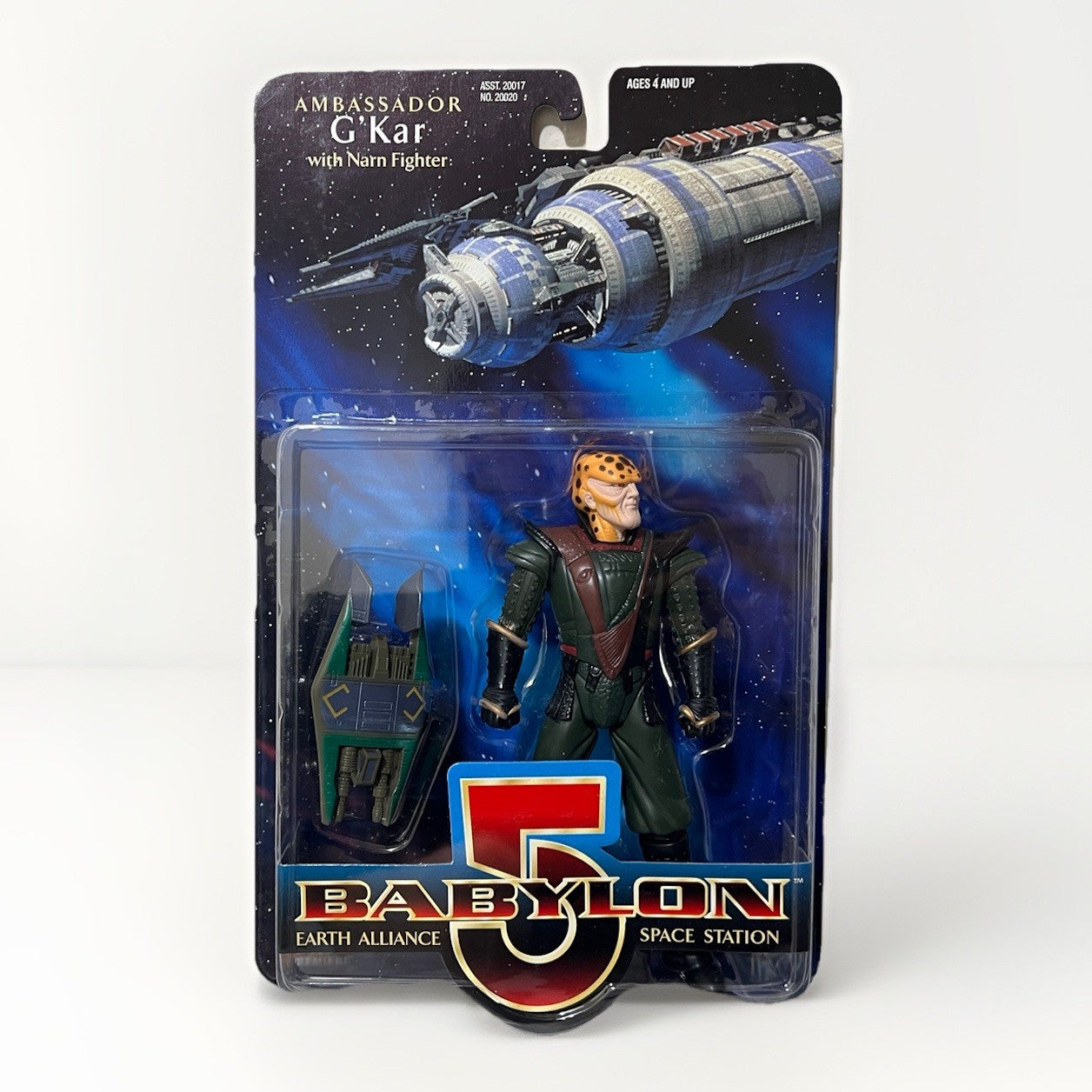 Babylon 5 - Ambassador G'Kar w/ Narn Fighter (Alternate Outfit) New 1997 Vintage