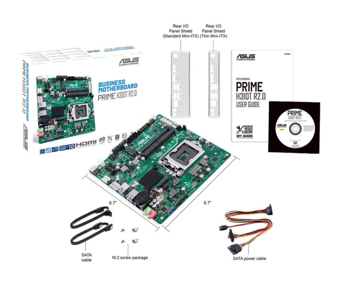 ASUS PRIME Mini-ITX  H310T- R2.0 Business Motherboard
