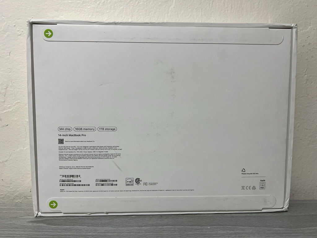 Apple MacBook Pro 14" M4 chip 16GB RAM 1TB SSD Space Black MW2V3LL/A 2024 Model