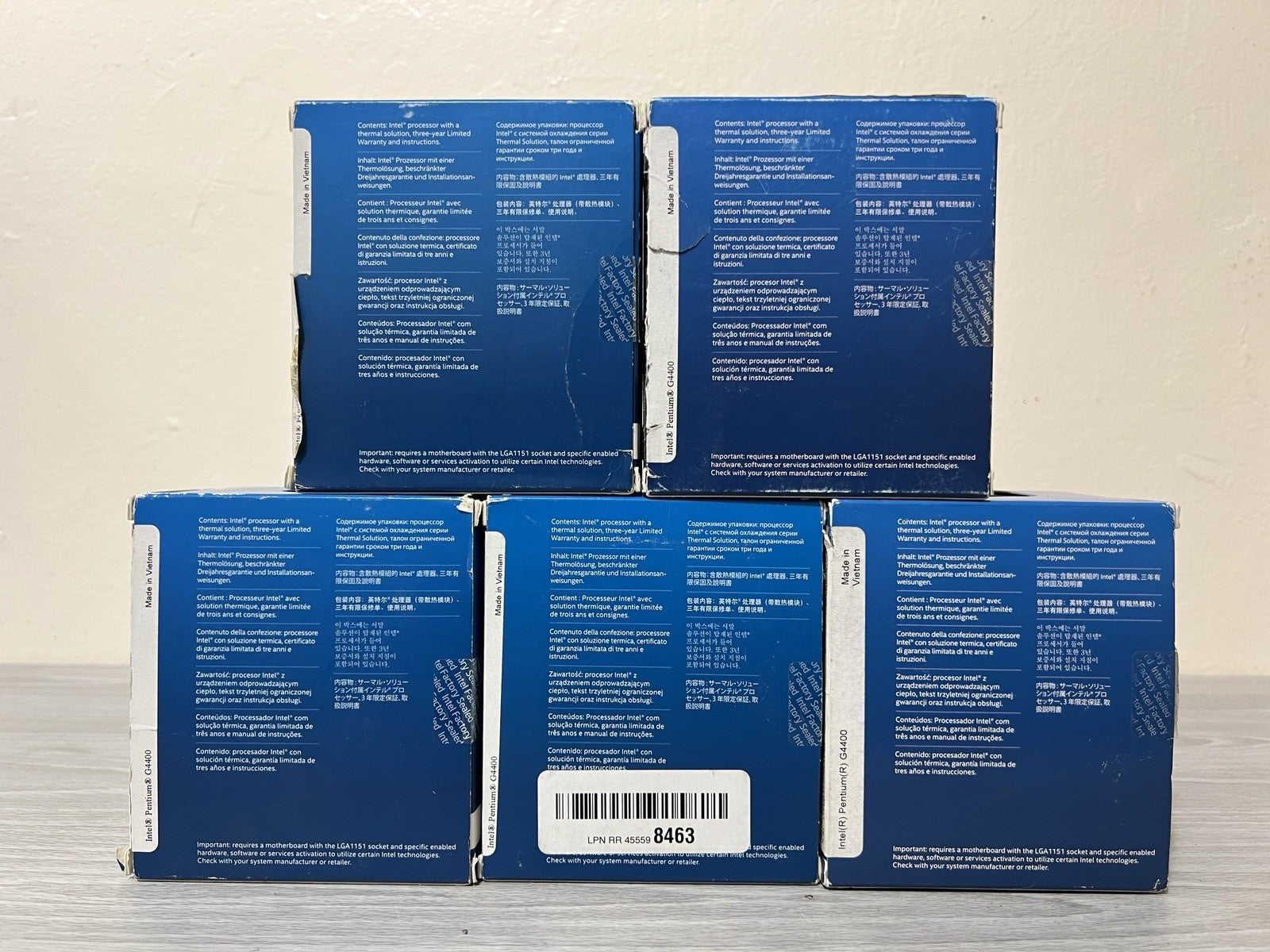 Intel Pentium G4400 3.3GHz Dual-Core LGA 1151- LOT OF 5