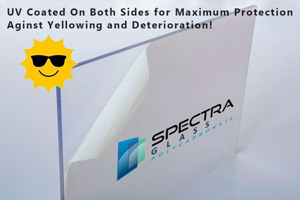 Spectra Glass Clear Polycarbonate Window Glass Replacement 24”x48”