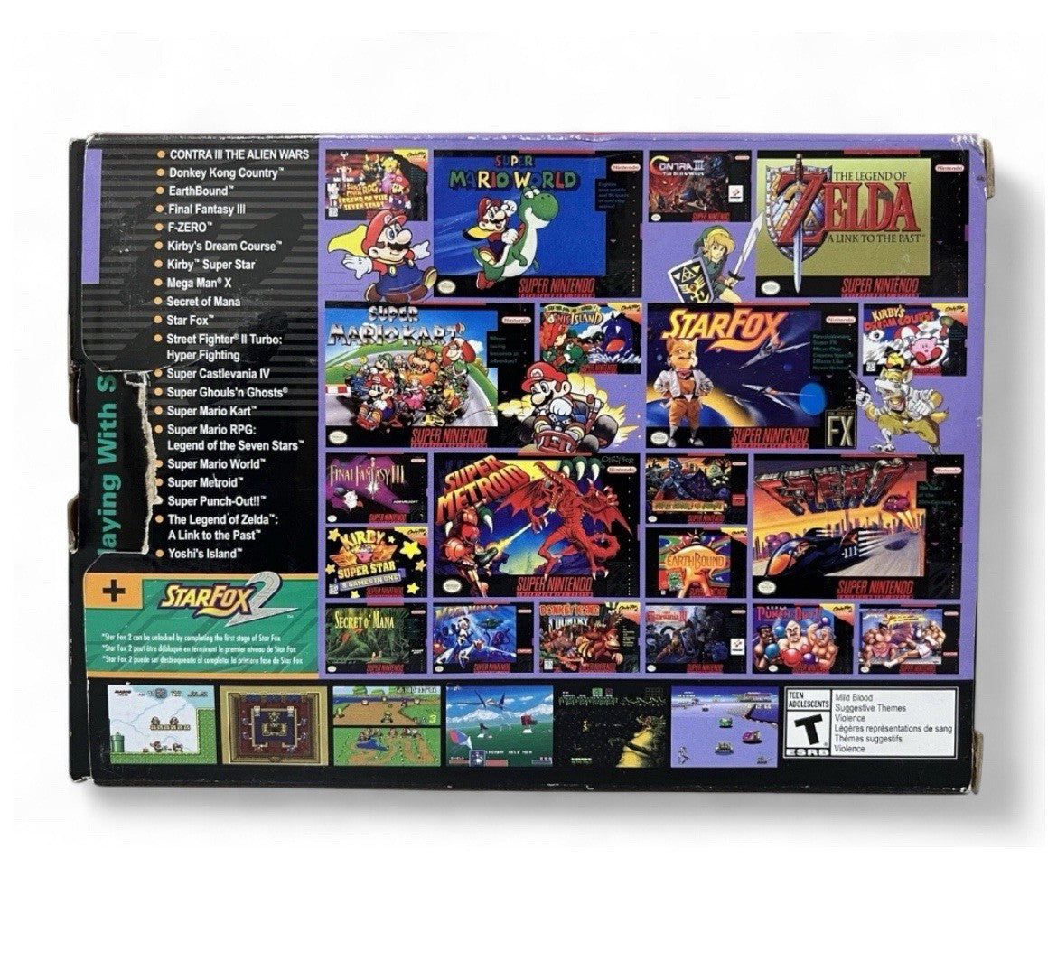 AUTHENTIC Super Classic Mini Entertainment System SNES Included 21 Games