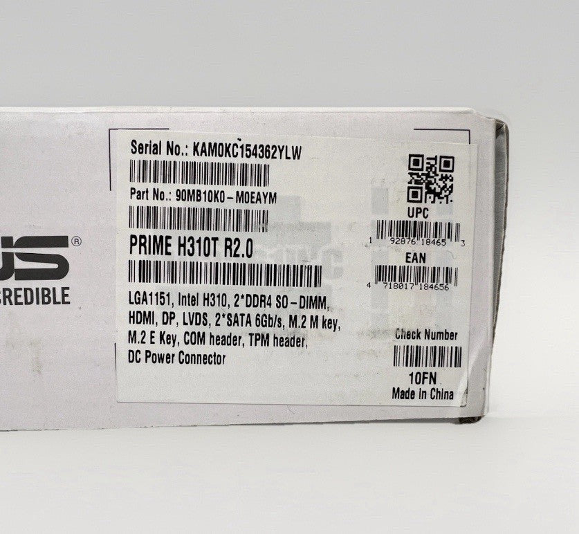 ASUS PRIME Mini-ITX  H310T- R2.0 Business Motherboard