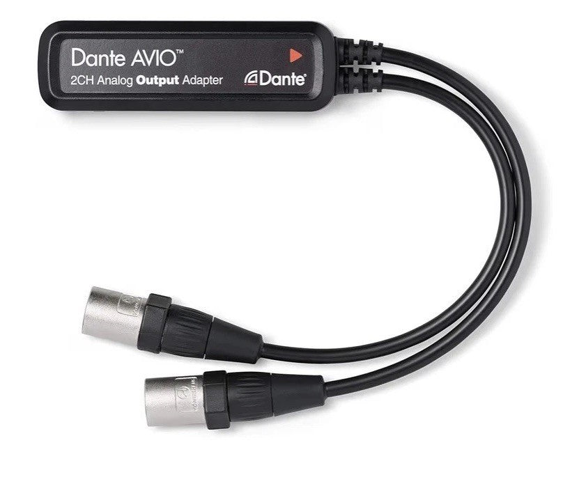 Audinate Dante AVIO 2CH 2-Channel XLR Analog Output Adapter ADP-DAI-AU-0X2