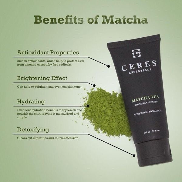 Ceres Face Cleanser Moisturizing Hydrating Clear Skin Matcha Tea
