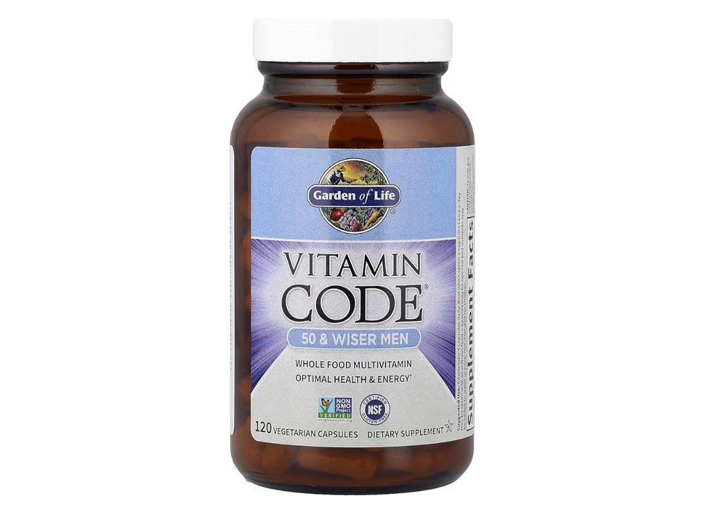 Garden of Life Multivitamin Men Code 50 & Wiser Vegetarian 120 Caps