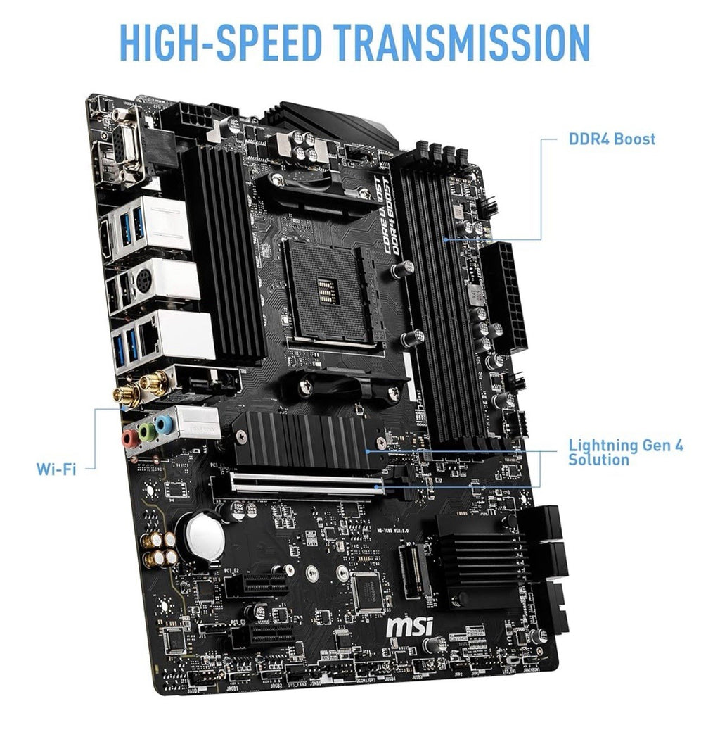 MSI B550M PRO-VDH AMD Ryzen AM4 Micro ATX Motherboard DDR4 SATA 6Gbs 128GB [NEW]