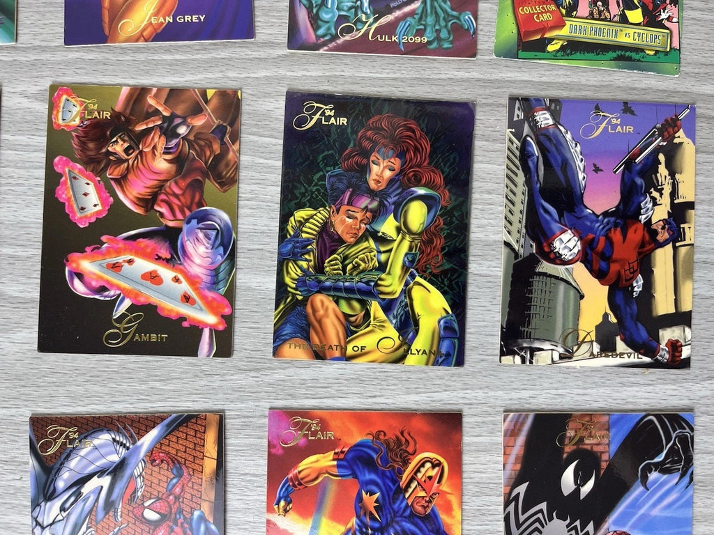 1994 Flair Marvel Cards Rare Collectible Lot - 29 Cards