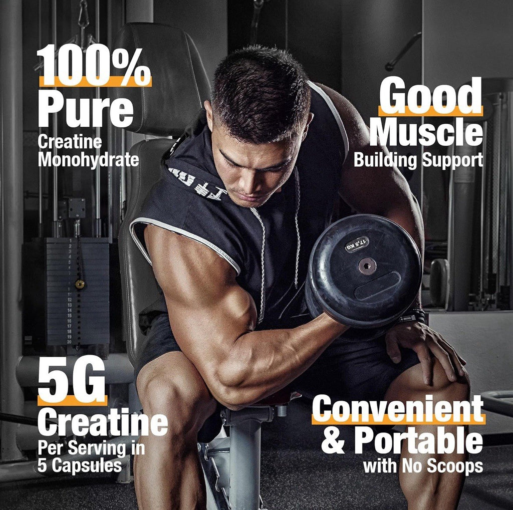 Bikayalue Creatine Monohydrate Supplement Micronized Capsules 200 CAPSULES