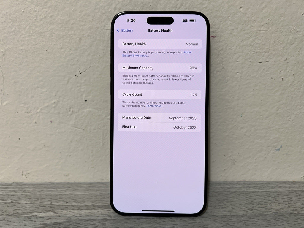 Apple iPhone 15 Pro Max 1TB Blue Titanium 98% Battery Health UNLOCKED