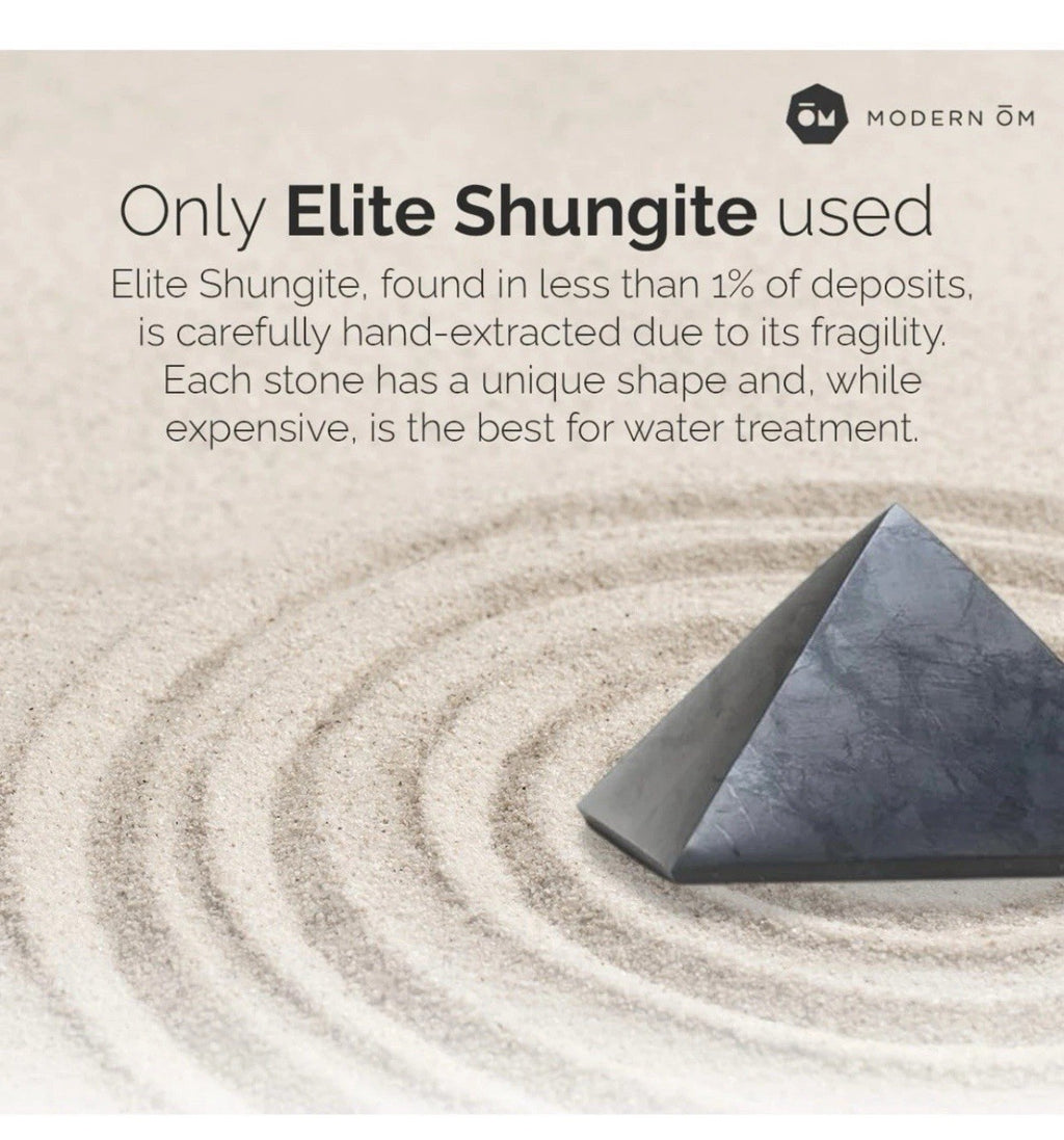 Modern ŌM Shungite Living Water Kit | Ready to Use Elite Shungite Stone Gravel