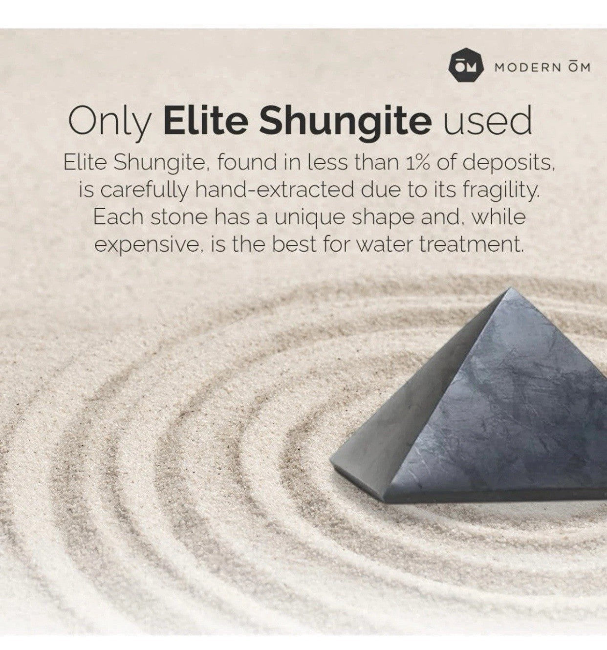 Modern ŌM Shungite Living Water Kit | Ready to Use Elite Shungite Stone Gravel