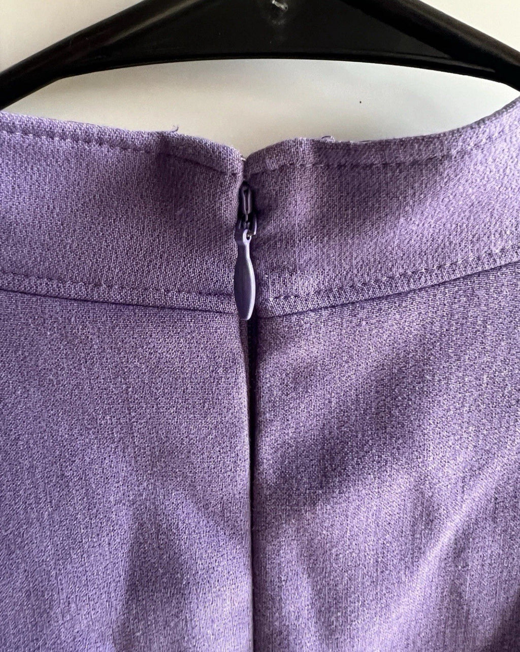 WHBM Purple Keyhole-Neckline Fit & Flare Dress - Size 6