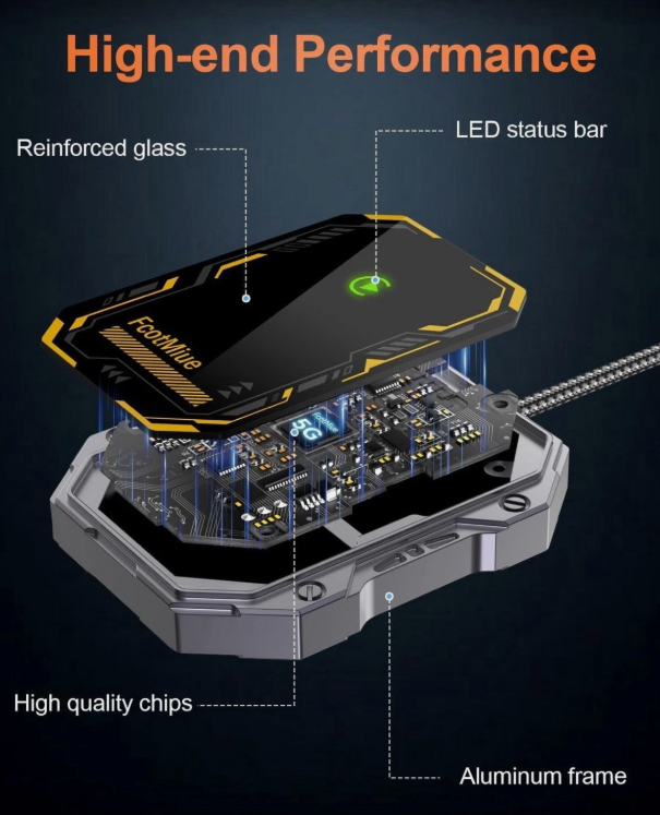 FcotMiue Wireless CarPlay Adapter 2025 Upgraded Plug & Play