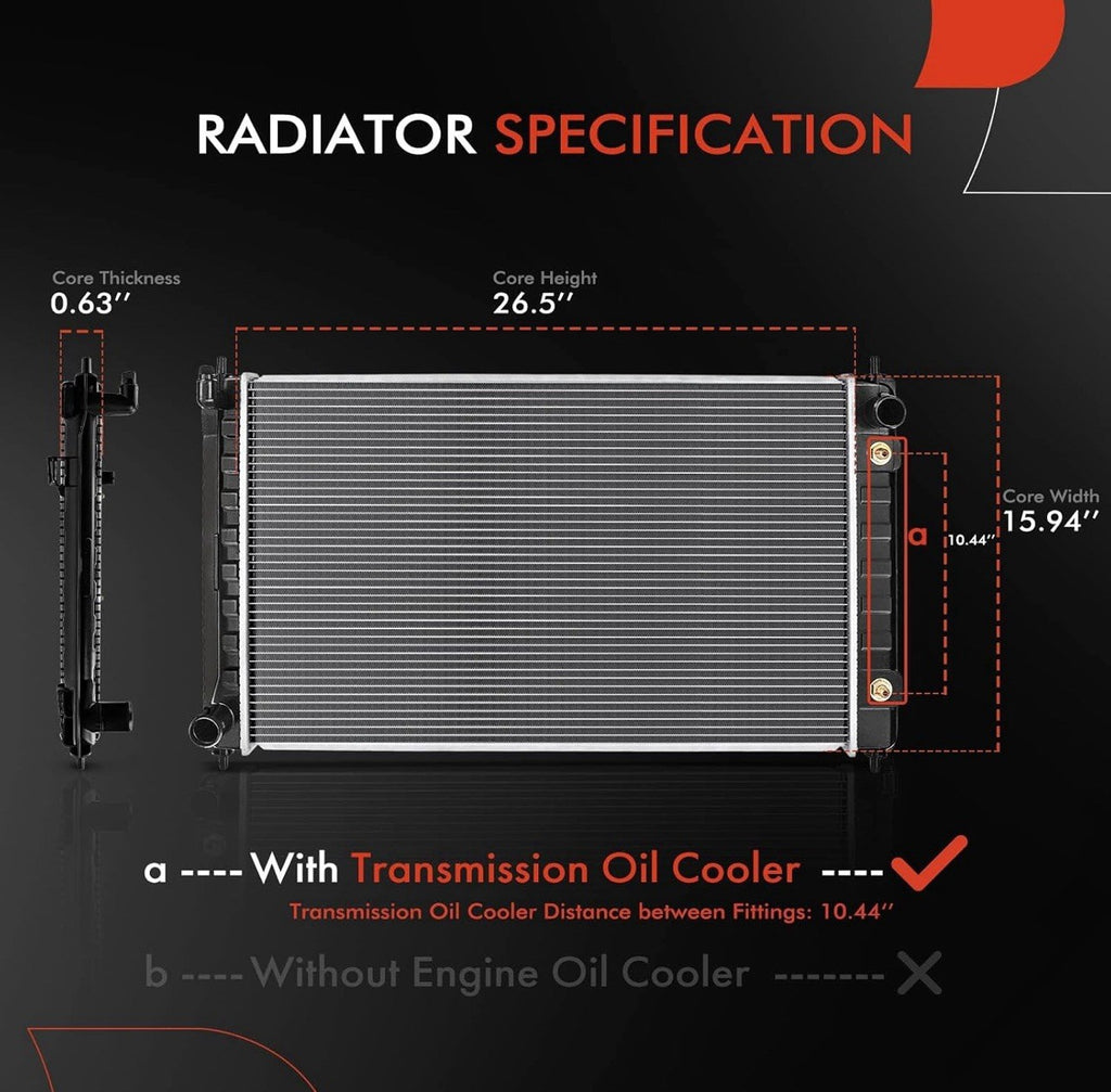 APremium Engine Coolant Radiator For Altima Maxima 2007-2018 Automatic 2.5L 3.5L