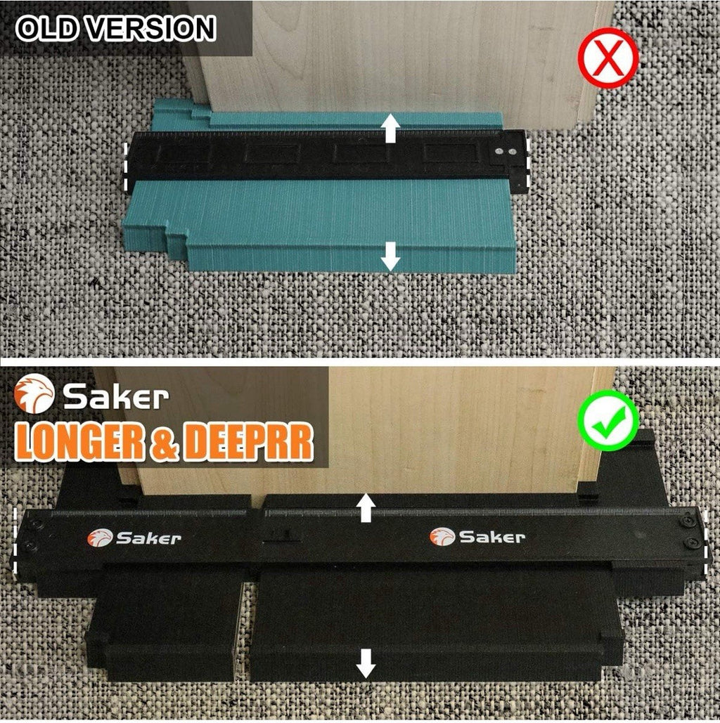 Saker Adjustable Measure Connection Profile Gauge 5+10 Inch - Precision Tool