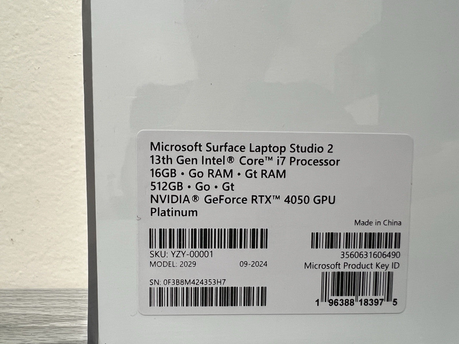 Microsoft Surface Studio 2 13th Intel Core i7 16GB 512GB SSD RTX4050 (Sealed)