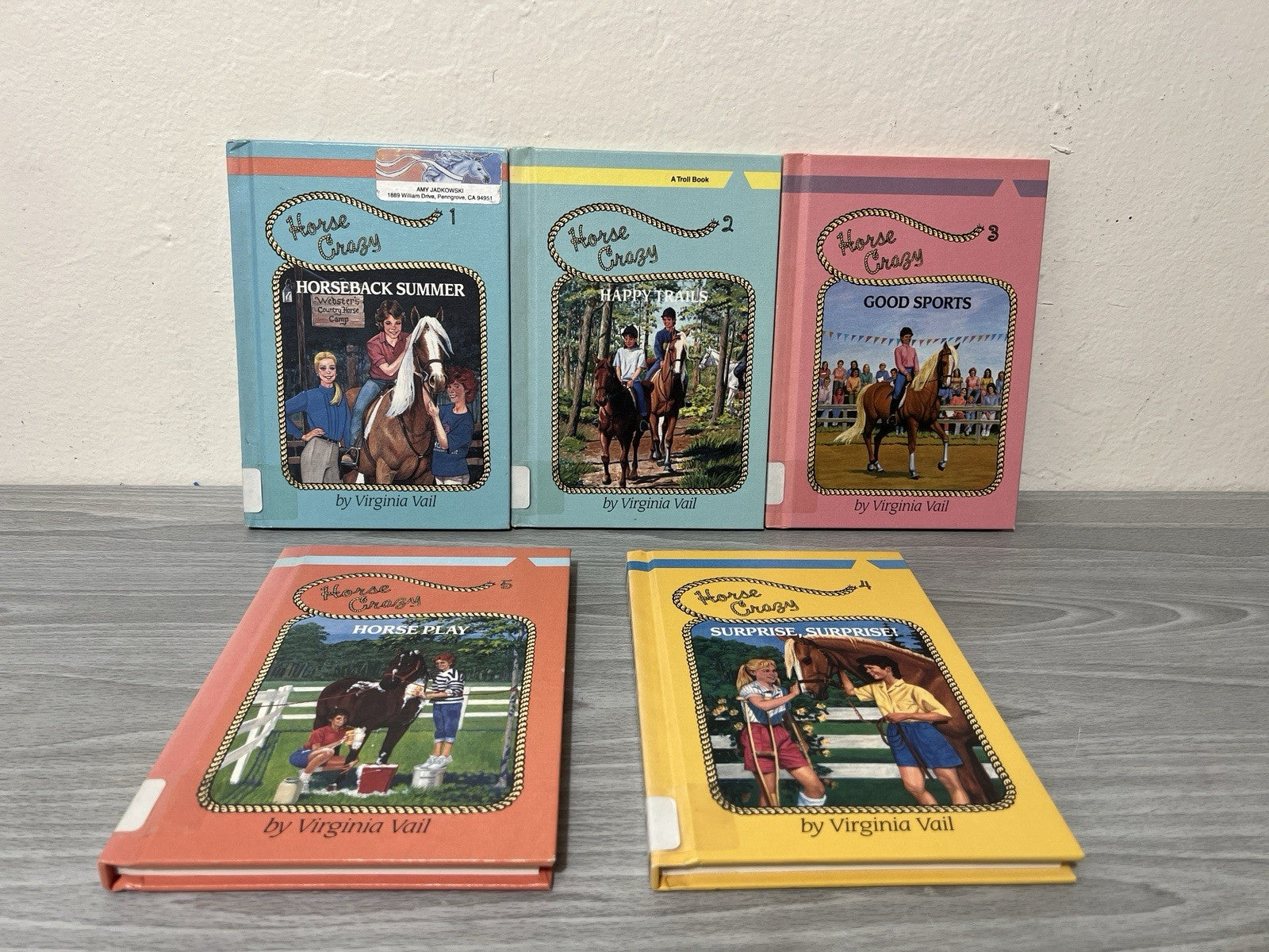 HORSE CRAZY SERIES Vintage (LOT OF 5) By Virginia Vail & Daniel Bode