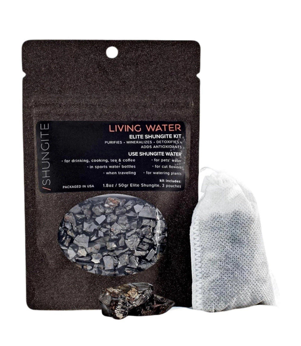 Modern ŌM Shungite Living Water Kit | Ready to Use Elite Shungite Stone Gravel
