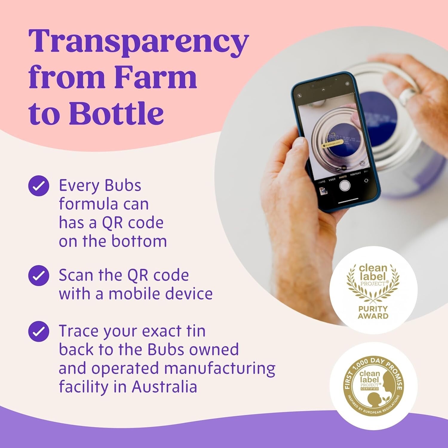 Bubs 365 Grass Fed For Infants 0-12 Months 20oz Immune Support