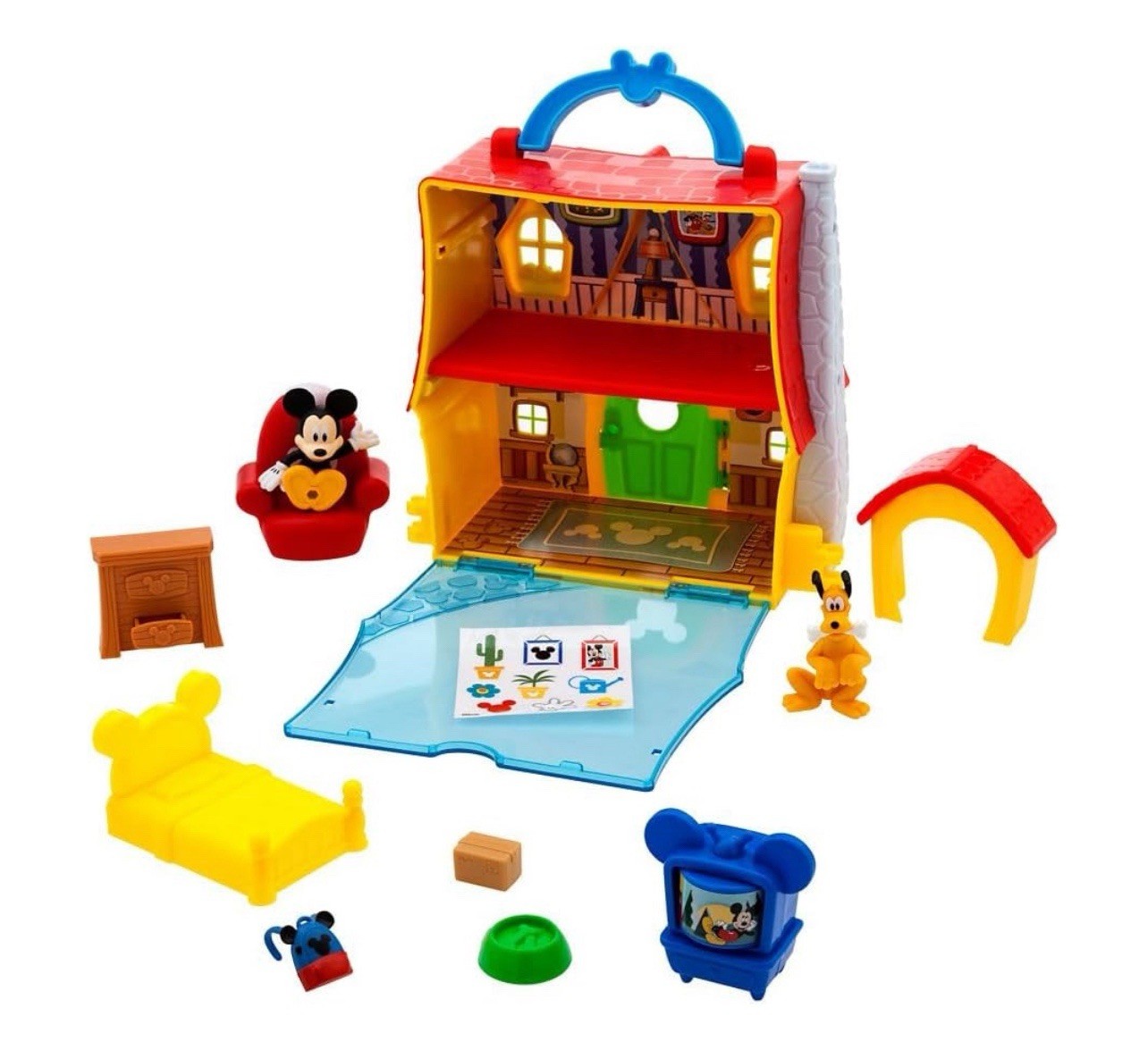Multicolored Mickey Mouse Playset with Poseable Figures for Toddlers