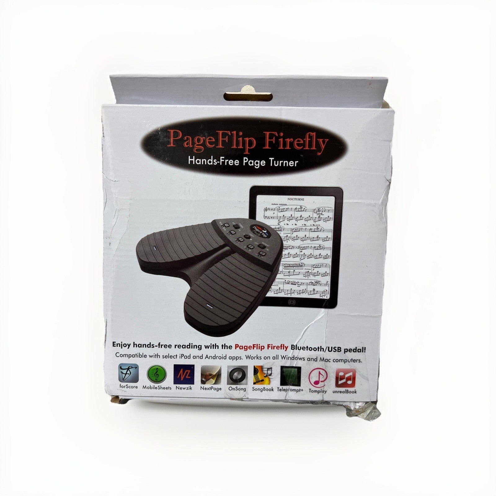 PageFlip Butterfly Bluetooth Hands Free Page-Turning Foot Pedal