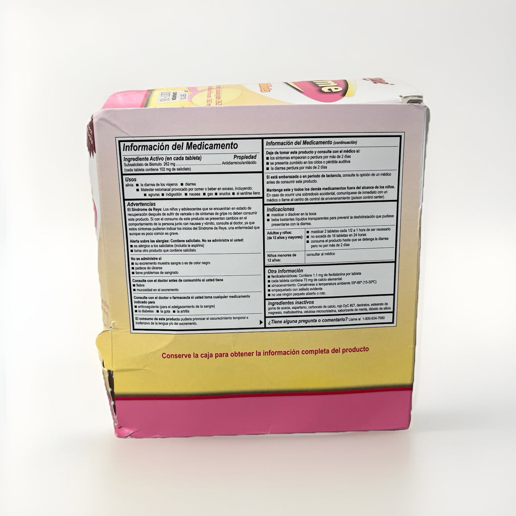 Anti-Diarrheal Diotame 262 mg Strength Chewable Tablet Count of 500