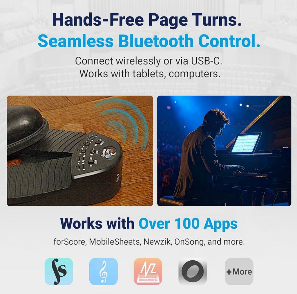 PageFlip Butterfly Bluetooth Hands Free Page-Turning Foot Pedal