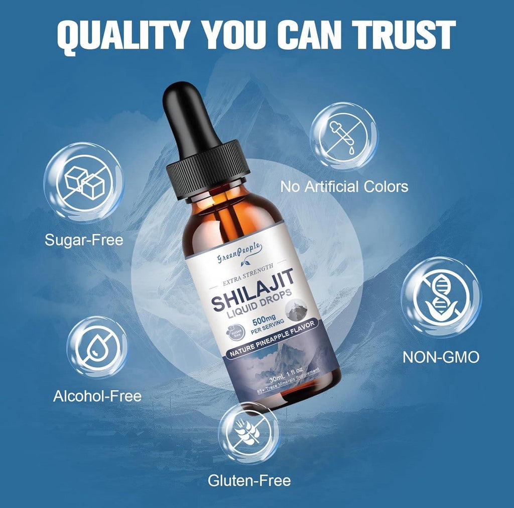 Pure Shilajit Fulicacid Drops Natural Drops Daily Energy Immune System Support