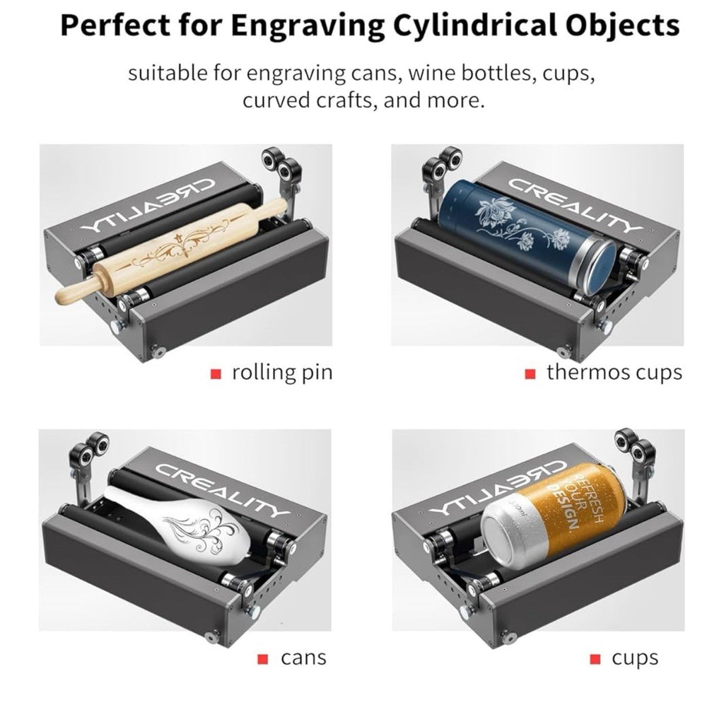 Creality Official Falcon Laser Rotary Roller 360° Laser Engraver