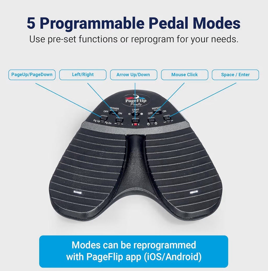 PageFlip Butterfly Bluetooth Hands Free Page-Turning Foot Pedal