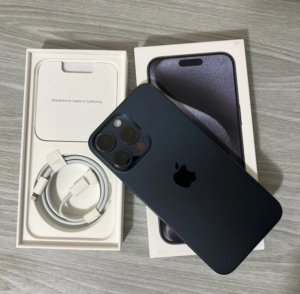 Apple iPhone 15 Pro Max 1TB Blue Titanium 98% Battery Health UNLOCKED