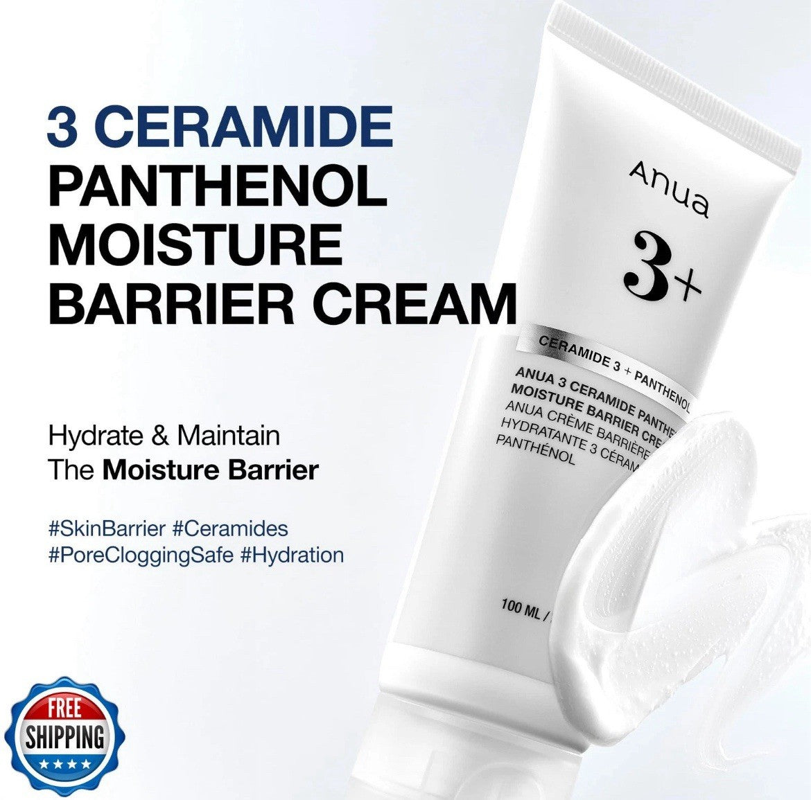 ANUA 3+ Ceramide 3 & Panthenol Moisture Barrier Cream