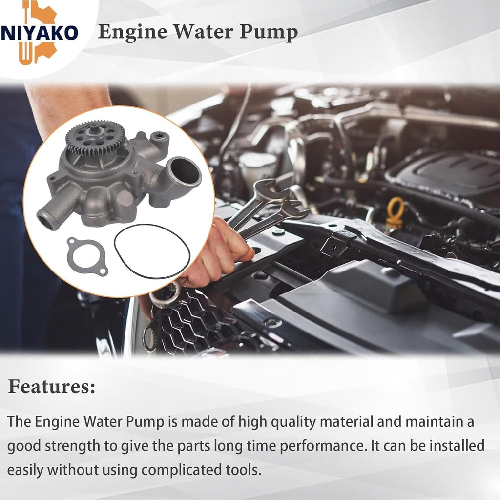 Car Engine Water Pump Replacement 49 Teeth DIA 124mm